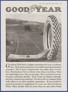 Vintage 1921 Goodyear Reifen Garagenreifen Ephemera 20er Jahre Printanzeige - Bild 1 von 1