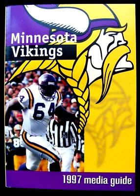1997 NFL MINNESOTA VIKINGS OFFICIAL TEAM MEDIA GUIDE - McDANIEL * BRAND NEW! - Image 1 of 2