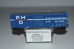 N Scale FVM 8001 Port Huron & Detroit 40' Single Door Boxcar C51124 - Picture 1 of 2