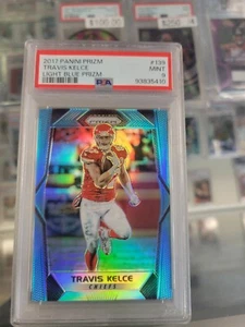 2017 Light Blue Prizm #139 Travis Kelce /199 psa 9🔥 GET BEFORE SEASON STARTS!! - Picture 1 of 2
