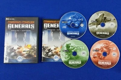 pc COMMAND & And CONQUER Generals DELUXE EDITION + Zero Hour RTS PC CD-ROM - Bild 1 von 4