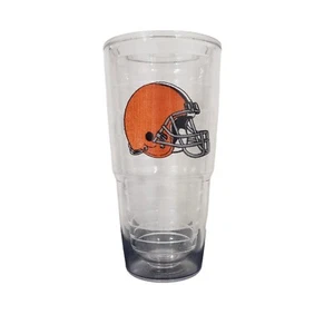 Cleveland Browns Football Tervis 24 oz Tumbler Clear No Lid Dishwasher Safe - Picture 1 of 8