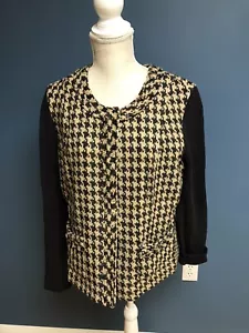 Cabi Womens career Shacket Jacket Wool Houndstooth 12 - Capsule - Picture 1 of 15