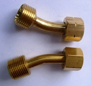 Adattatori tubo curvo BSP riduce 3/8 tubo femmina per adattarsi 1/4 maschio torcia leggera - Foto 1 di 1
