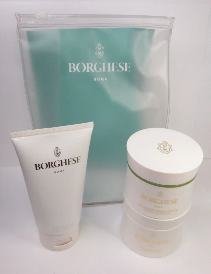 BORGHESE GRIN AND BARE IT BODY SCRUB + MUD MASK + BATH AND SHOWER GEL SET - Image 1 of 3
