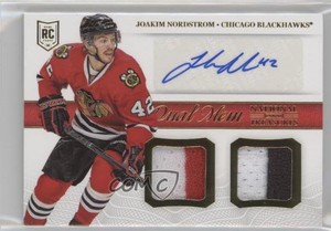 2013 Panini National Treasures Dual Memorabilia Joakim Nordstrom Rookie Auto RC