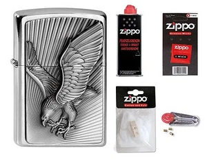 ZIPPO Feuerzeug Eagle 2013 Emblem Adler mit oder ohne Zubehör nach Wahl NEU - Bild 1 von 6