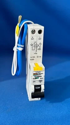 Dorman Smith CR1PSB0630 B6 6 AMP 6KA Single Pole RCBO Circuit Breaker