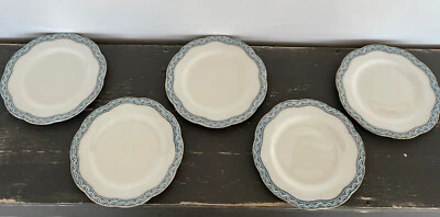 Johnson Brothers England TOURAINE Conjunto de 5 Pratos Antigos 7" - Imagem 1 de 4