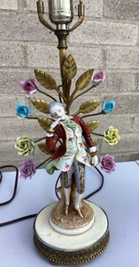 Antique French Ormolu Mounted Figurine Boudoir Lamp - Picture 1 of 15