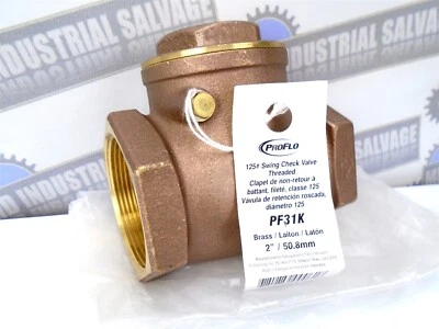 PROFLO - PFX31K - 2" - 125# T Swing Check Valve - 200 WOG - PF31K - (NEW VALVE) - Image 1 of 4