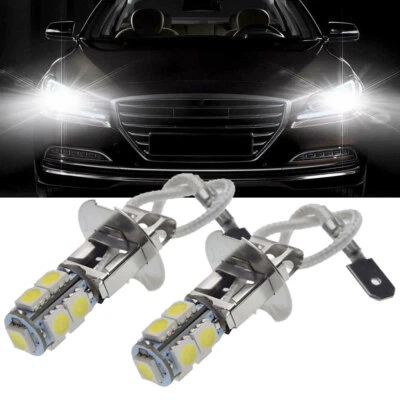 2x Car Light Fog DRL Driving Lamp Flash LampTorches Replacement Bulb H3 LED - Image 1 of 4