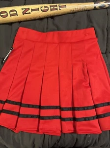 Red Skirt Harley Quinn or Cheerleader Costume Medium - Picture 1 of 3