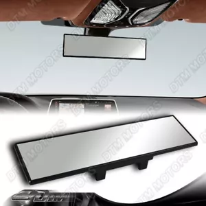 Espejo retrovisor universal JDM 300 mm de ancho interior plano con clip para automóvil camión camioneta - Imagen 1 de 6