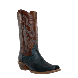 Corral Mens Navy Blue Cognac Ostrich Embroidery Boot A4401 - Picture 1 of 13