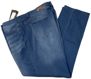 Avenue Denim Luxe Sateen 5 Pocket Straight Leg Medium Wash Jeans Size 30 Tall - Picture 1 of 11