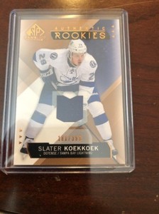 15/16 SP GU Rookies Copper Jersey Slater Koekkoek Hockey Card #143 180/399