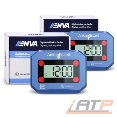 2x ENVA DIGITALE ELEKTRISCHE PARKSCHEIBE PARKUHR MIT KBA-ZUSLASSUNG für StVO - Bild 1 von 4