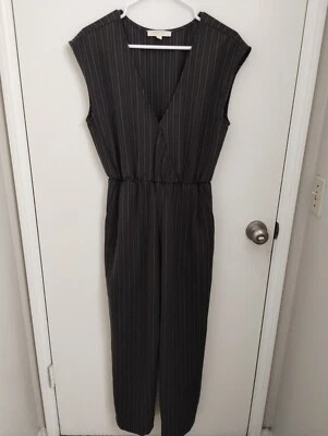 Mono mameluco de una pieza gris a rayas talla pequeña Grade & Gather para mujer Foto 1 de 4