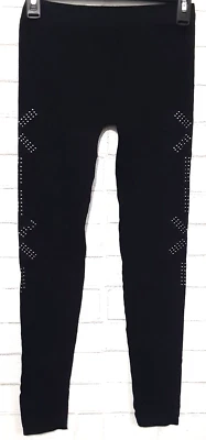 Material Niña Leggings Juniors Talla XS Negro Tachonado Pierna Recta Cintura Elástica Foto 1 de 4