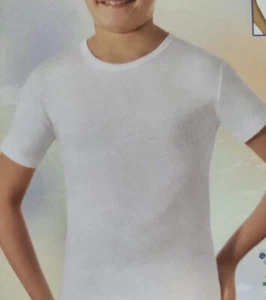 T-SHIRT COTONE BIANCA RAGAZZO - Picture 1 of 5