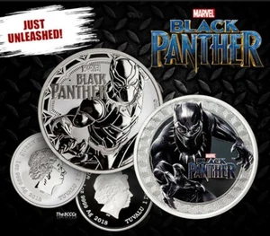 2018 BLACK PANTHER SILVER COIN SET - Picture 1 of 11