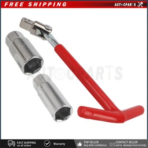 Spark Plug Removal Tool 16mm & 21mm T-Handle Flexible Wrench Set US STOCK - Picture 1 of 10
