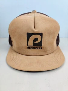 Vintage K Brand USA MADE Velvet Producers Trucker Hat Snapback Cap - Picture 1 of 6