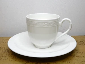Platillo superior de café Villeroy & Boch Cameo, blanco, porcelana (K: #1.31) - Imagen 1 de 2
