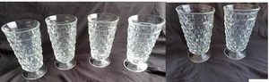 Vintage Colony Whitehall Indiana glass, Set of 6 Iced Tea/Water Tumblers, Cubist - Picture 1 of 9