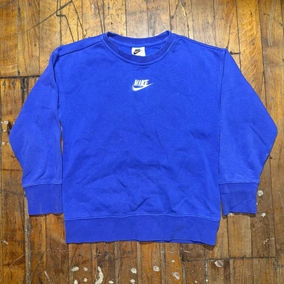 Nike Sudadera Niñas S Azul Novio Polar Cuello Redondo Logo Ropa Deportiva Club Foto 1 de 4