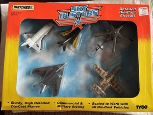 Matchbox SKY BUSTERS 1995 Highly Detailed Die Cast Aircraft New  Set of 6 #8412 - Picture 1 of 2