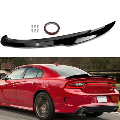 For 2011-2023 Dodge Charger SXT GT R/T Rear Spoiler Wing Gloss Black Style Foto 1 de 4