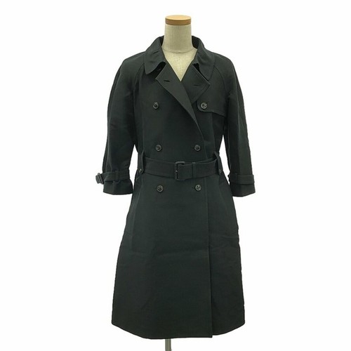 UNDERCOVER Trench cappotto The SECRETCLOSET 3 4 maniche seta cotone 1 nero donna usato0
