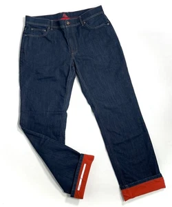 LL Bean Men’s 36x34 BeanFlex Fleece-Lined Classic Fit Jeans Straight Blue 298065 - Picture 1 of 17