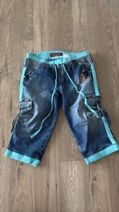 Baby Phat Long Jean Shorts, Juniors 11 - Picture 1 of 23