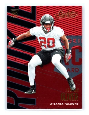 2018 Panini Absolute Football #146 Isaiah Oliver Rookie RC Atlanta Falcons - Image 1 of 2