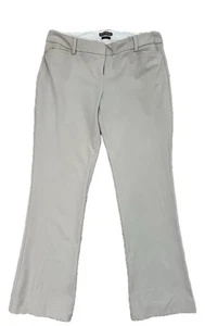 Express Pants Women 8S Beige Chino Dress Slacks Columnist Bootcut Stretch Preppy - Picture 1 of 9