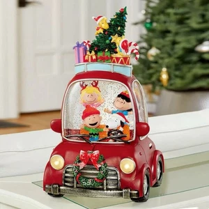 Coche giratorio festivo de vacaciones LED con licencia de Peanuts Disney de 35 cm (14 pulgadas) - Imagen 1 de 2