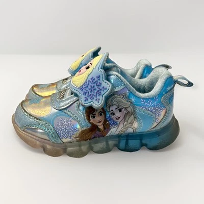 Disney Frozen Blue Athletic Light Up Sneaker Shoes, Toddler Girl Size 7 - Image 1 of 4
