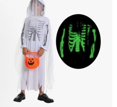Disfraz de fantasma de Halloween que brilla en la oscuridad Foto 1 de 4