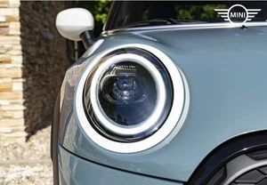 Genuine MINI Cooper F55 F56 Aspen Headlamp Headlight Aspen White Trim Ring SET - Picture 1 of 2
