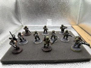 Warhammer 40k Astra Militarum 10x Cadian Shock Troopers Well Painted - Picture 1 of 22
