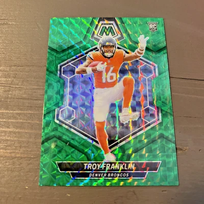 2024 Mosaic Troy Franklin #378 Rookie Green Mosaic Prizm Denver Broncos 💚 - Image 1 of 2
