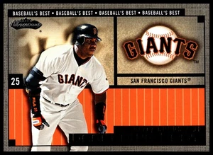 2002 Fleer Showcase Barry Bonds San Francisco Giants #2 Baseball’s Best Power - Foto 1 di 2