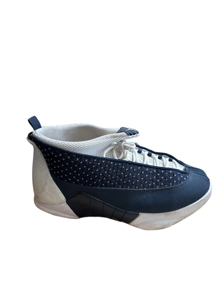 Hombre Talla 12 - Air Jordan 15 Retro 2017 Obsidiana Blanco Azul Marino Cuero (881429-400) Foto 1 de 4