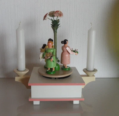 Expertic 1972-87 Erzgebirge Spieluhr Kerzenhalter SELTEN - Bild 1 von 4