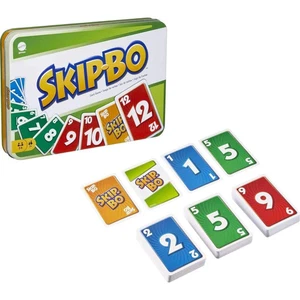 Mattel Games Skip Bo Card Game in Decorative Tin with 162 Cards - B1 - Picture 1 of 7