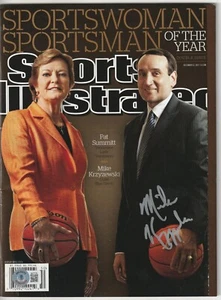 MIKE KRZYZEWSKI (Entrenador K) Firmado 12/12/11 DEPORTES ILUSTRADO Beckett (SIN etiqueta) - Imagen 1 de 2