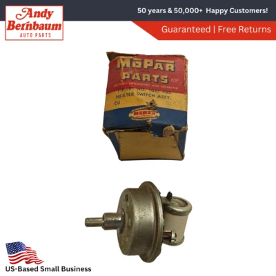 1956 道奇 Royal Coronet 加热器鼓风机控制开关 1627482 NOS。 — 第 1/4 张图片